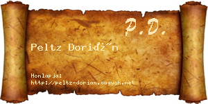 Peltz Dorián névjegykártya